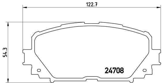 Zestaw klocków hamulcowych, hamulce tarczowe BREMBO P 83 101