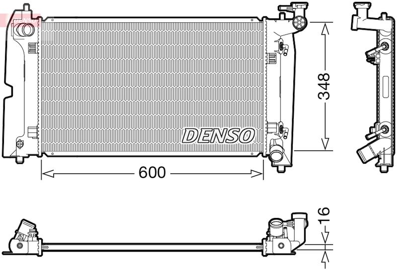 Chłodnica, układ chłodzenia silnika DENSO DRM50111