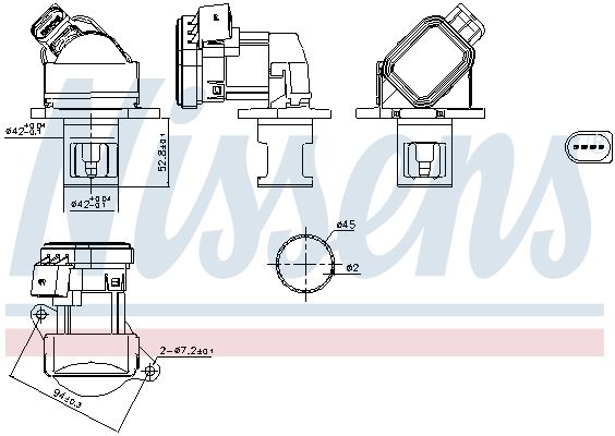 Zawór AGR NISSENS 98438
