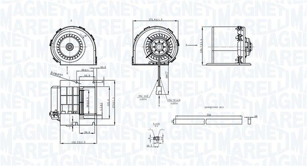 Wentylator wewnętrzny MAGNETI MARELLI 069412325010