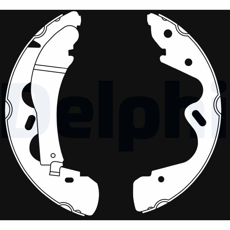 Zestaw szczęk hamulcowych DELPHI LS2019