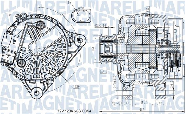 Alternator MAGNETI MARELLI 063731545910