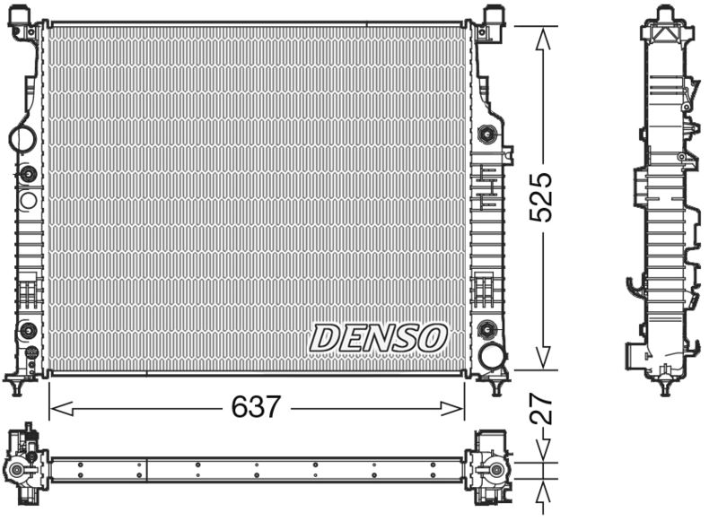 Chłodnica, układ chłodzenia silnika DENSO DRM17056