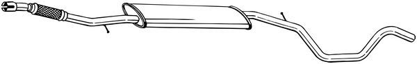 Tłumik środkowy BOSAL 294-001