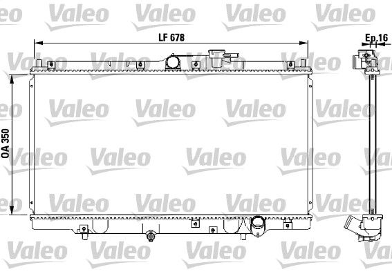Chłodnica, układ chłodzenia silnika VALEO 731471