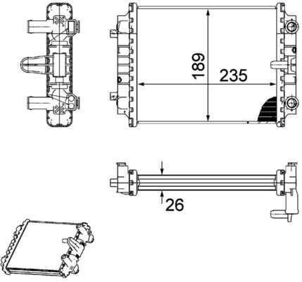 Chłodnica, układ chłodzenia silnika MAHLE CR913000P