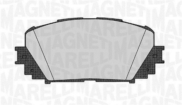 Zestaw klocków hamulcowych, hamulce tarczowe MAGNETI MARELLI 363916060627