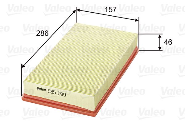 Filtr powietrza VALEO 585099