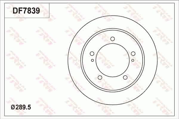 Tarcza hamulcowa TRW DF7839