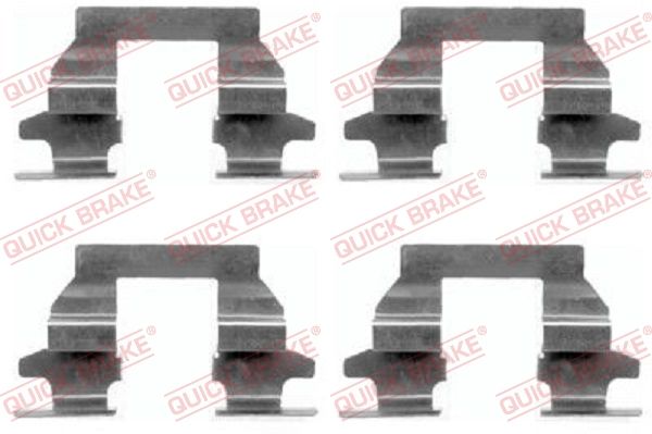 Zestaw akcesoriów, klocki hamulcowe QUICK BRAKE 109-1625