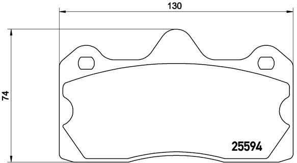 Zestaw klocków hamulcowych, hamulce tarczowe BREMBO P 47 002