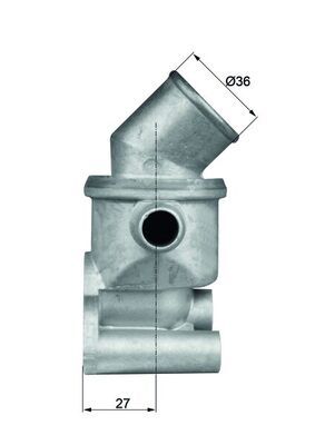 Termostat, płyn chłodzący MAHLE TI7287D
