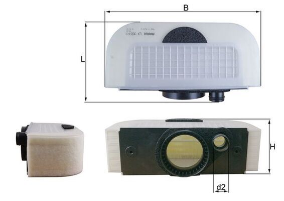 Filtr powietrza MAHLE LX3557/1