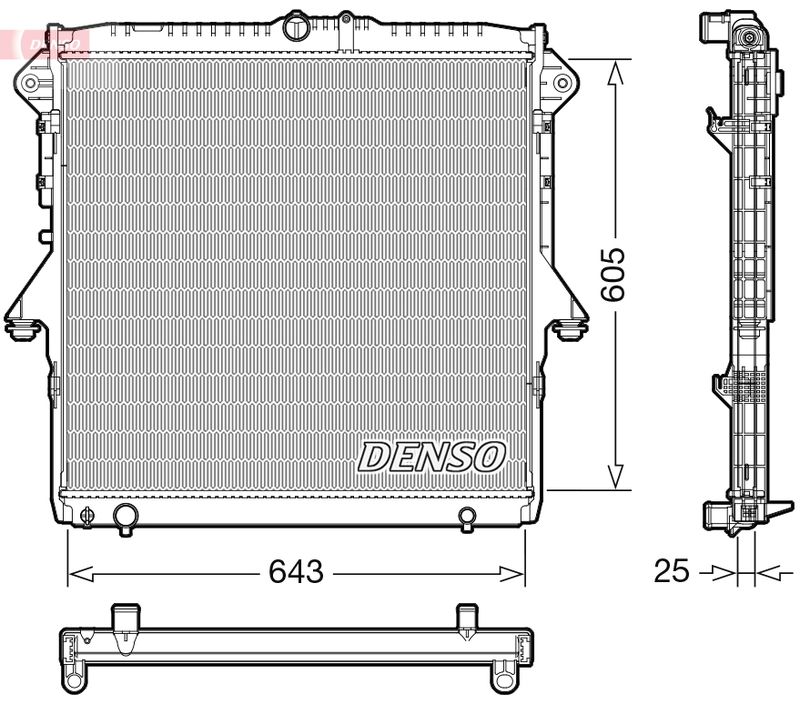 Chłodnica, układ chłodzenia silnika DENSO DRM10119
