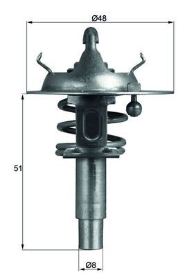 Termostat, płyn chłodzący MAHLE TX10690D