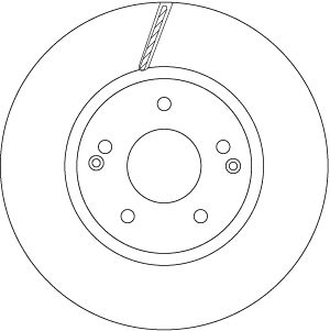 Tarcza hamulcowa TRW DF6804