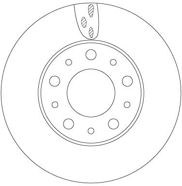 Tarcza hamulcowa TRW DF6918S
