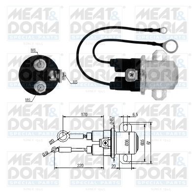Włącznik elektromagnetyczny, rozrusznik MEAT & DORIA 46266