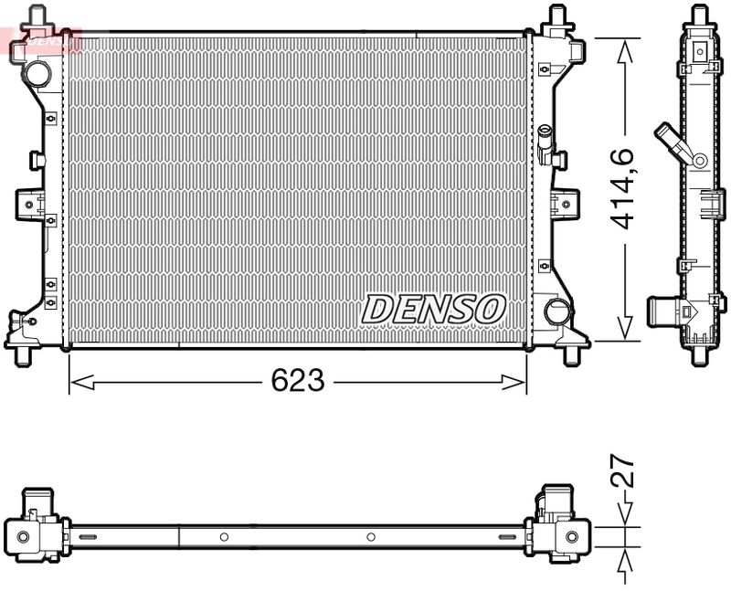 Chłodnica, układ chłodzenia silnika DENSO DRM47039
