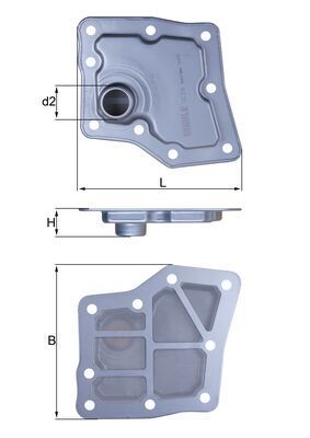 Filtr hydrauliczny, automatyczna skrzynia biegów KNECHT HX 259