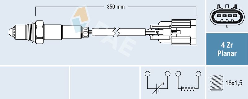 Sonda lambda FAE 77667