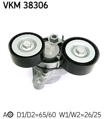 Rolka napinacza, pasek klinowy wielorowkowy SKF VKM 38306