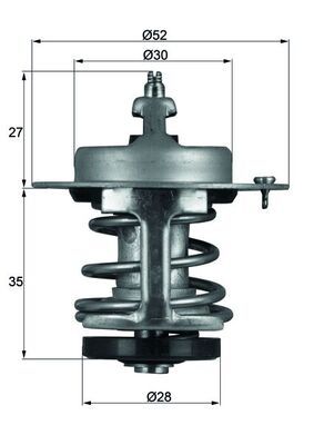 Termostat, płyn chłodzący MAHLE TX 69 79
