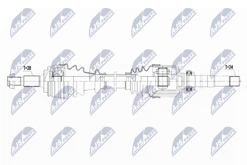 Wał napędowy NTY NPW-PE-019