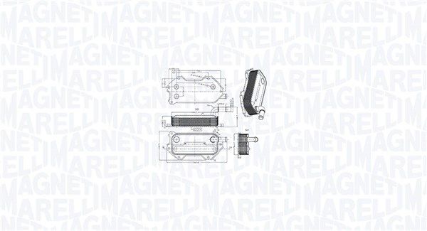 Chłodnica oleju, olej silnikowy MAGNETI MARELLI 350300003000