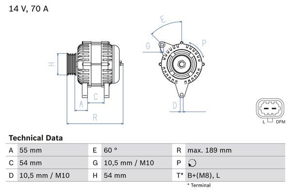 Alternator BOSCH 0 986 083 580