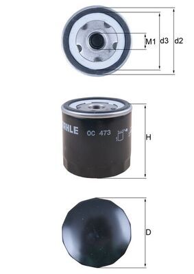Filtr oleju MAHLE OC473