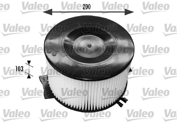 Filtr, wentylacja przestrzeni pasażerskiej VALEO 698794