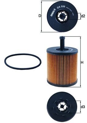 Filtr oleju KNECHT OX 556D