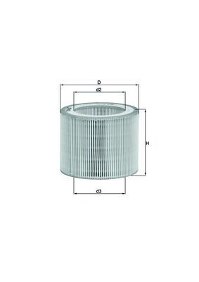 Filtr powietrza MAHLE LX3009