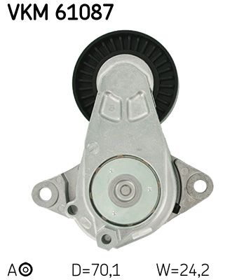 Rolka napinacza, pasek klinowy wielorowkowy SKF VKM 61087