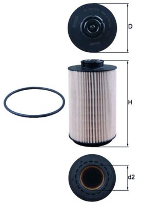 Filtr paliwa MAHLE KX230D