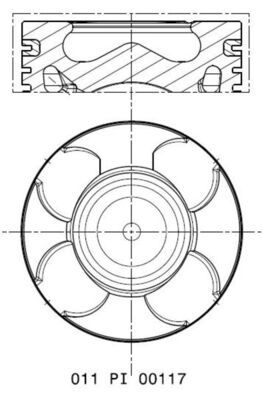 Tłok MAHLE 011PI00117000