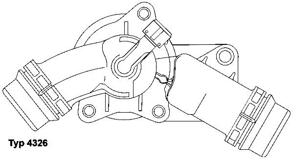 Termostat, płyn chłodzący WAHLER 4326.97d
