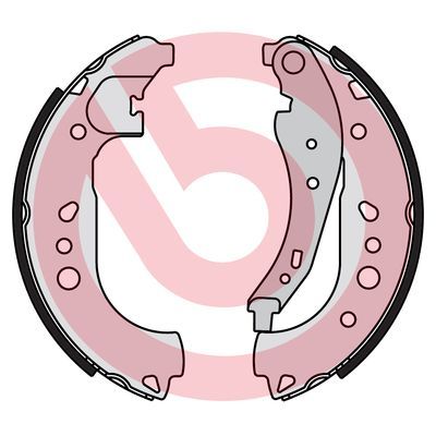 Zestaw szczęk hamulcowych BREMBO S 68 550