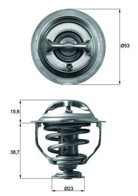 Termostat, płyn chłodzący MAHLE TX11795D