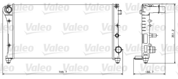 Chłodnica, układ chłodzenia silnika VALEO 734924