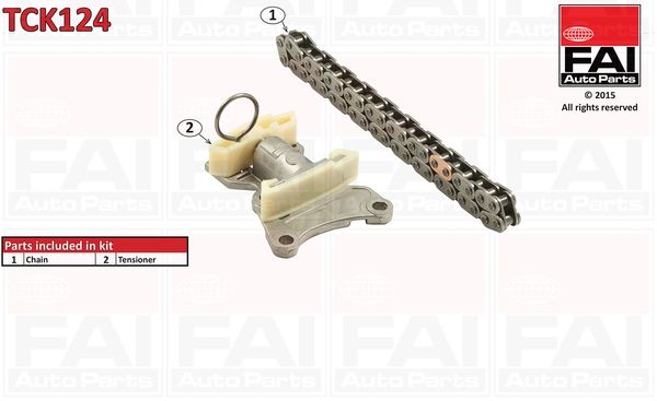 Zestaw łańcucha rozrządu FAI AutoParts tck124