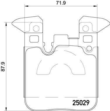 Zestaw klocków hamulcowych, hamulce tarczowe BREMBO P 06 087