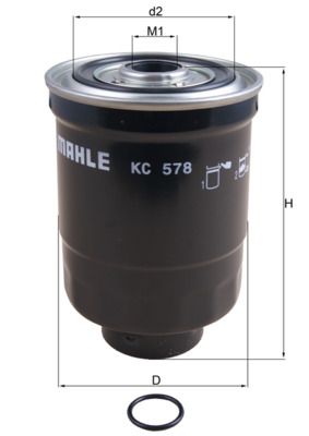 Filtr paliwa MAHLE KC578D