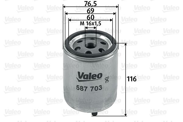 Filtr paliwa VALEO 587703