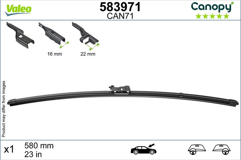 Pióro wycieraczki VALEO 583971