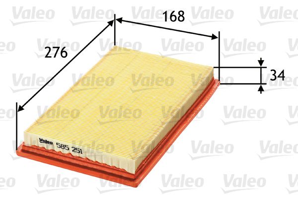 Filtr powietrza VALEO 585251