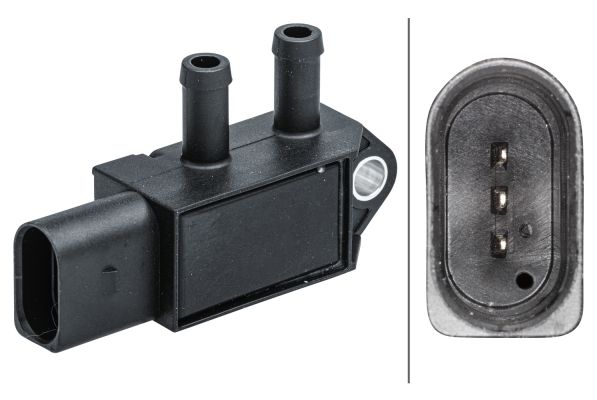 Czujnik, ciśnienie spalin HELLA 6PP009409-631