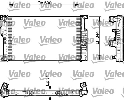 Chłodnica, układ chłodzenia silnika VALEO 735493