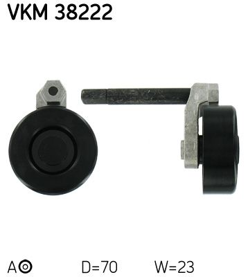 Rolka napinacza, pasek klinowy wielorowkowy SKF VKM 38222